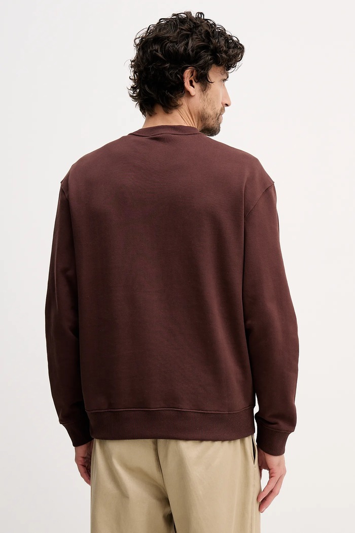 Дрехи Calvin Klein Jeans суичър мъжки от памук LV04RD242G кафяв