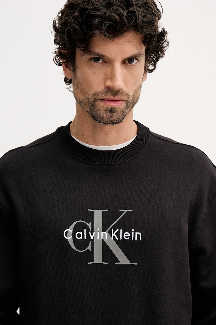 Calvin Klein Jeans mikina pánská bavlněná černá LV04RD242G