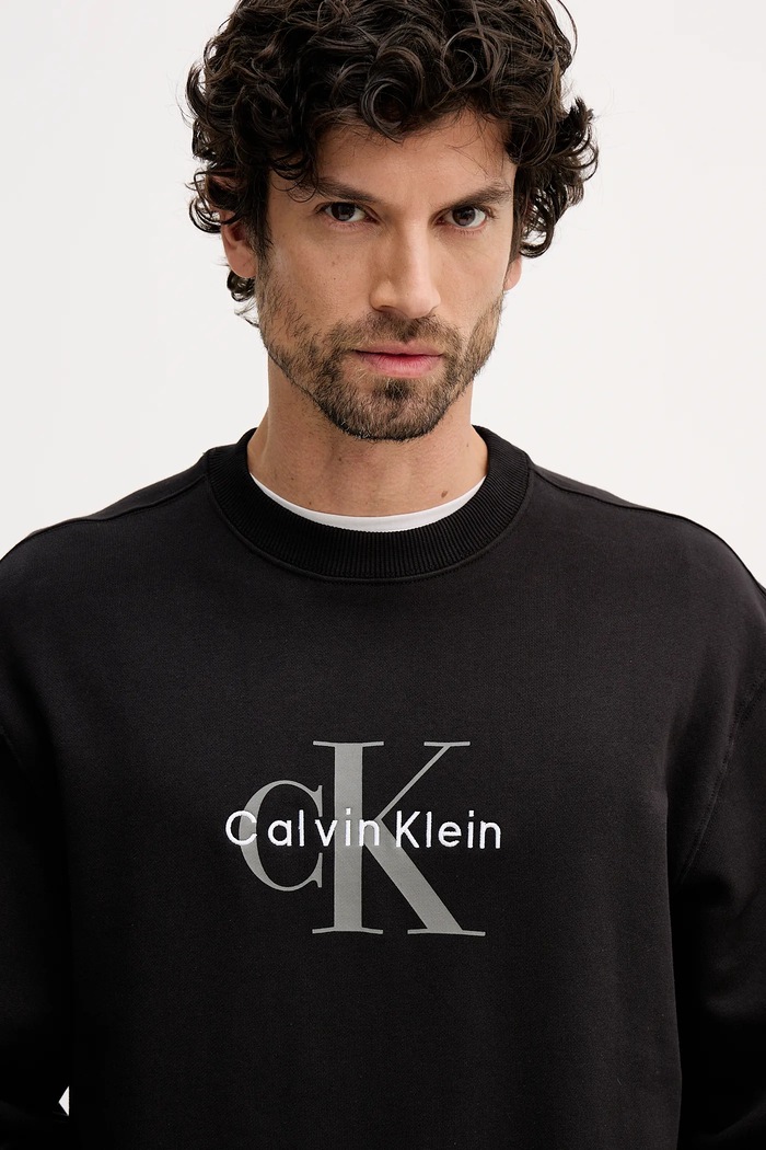 Calvin Klein Jeans mikina pánská bavlněná černá LV04RD242G