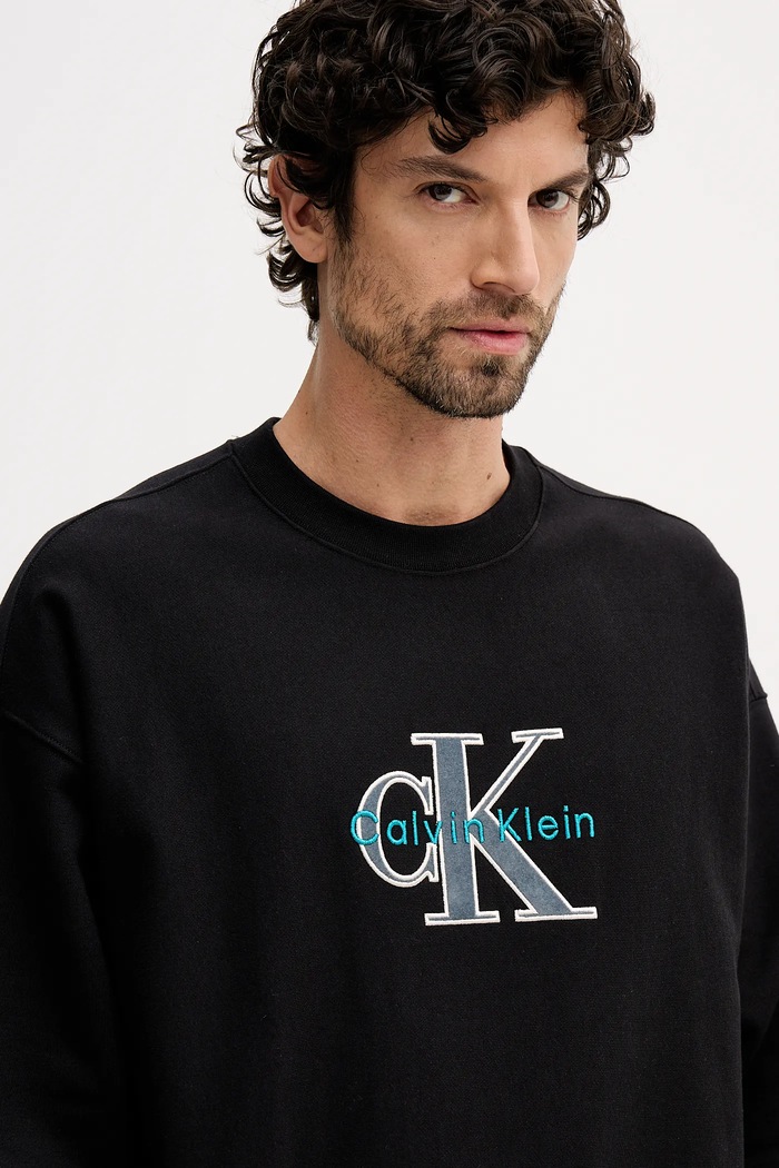 Mikina Calvin Klein Jeans černá LV04RE200G