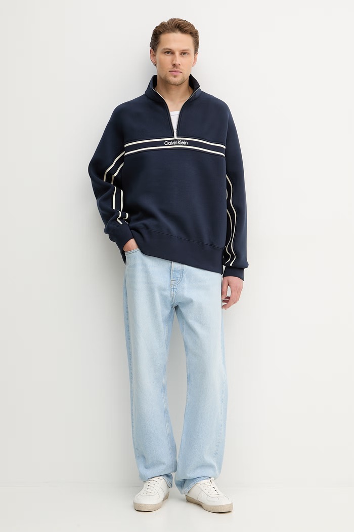 Суичър Calvin Klein Jeans LV04RE221G тъмносин SS26
