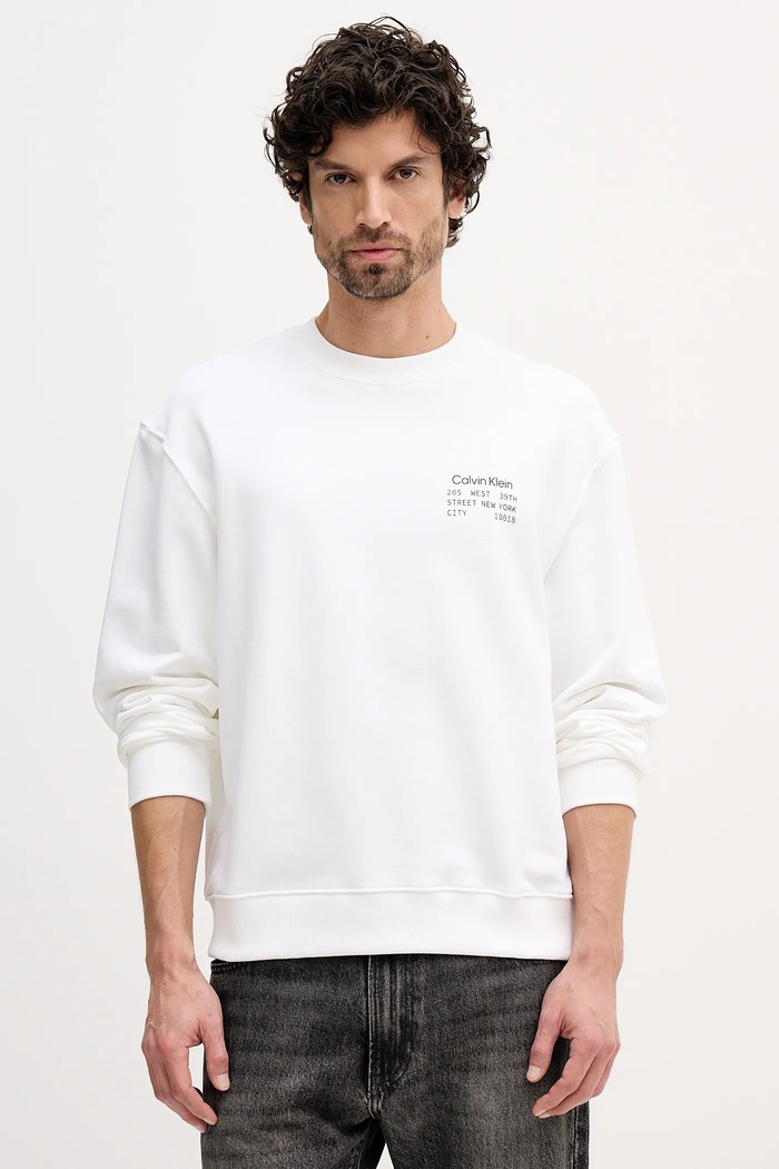 Oblečení Bavlněná mikina Calvin Klein Jeans LV04RE254G béžová