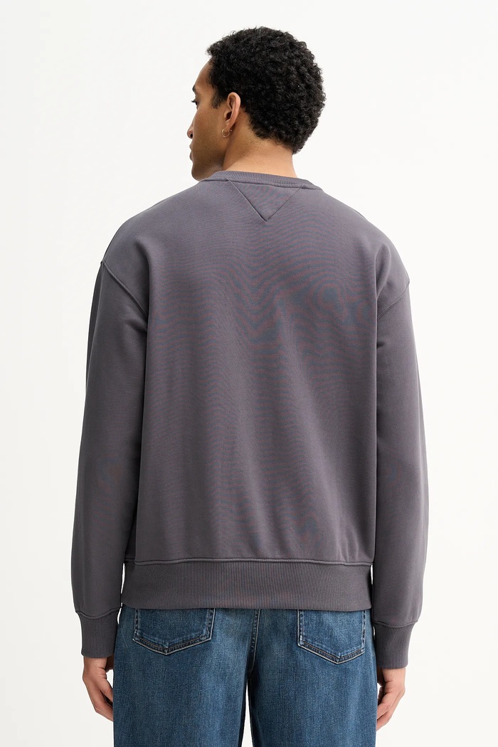 Oblečení Bavlněná mikina Tommy Jeans DN0DN00054 šedá