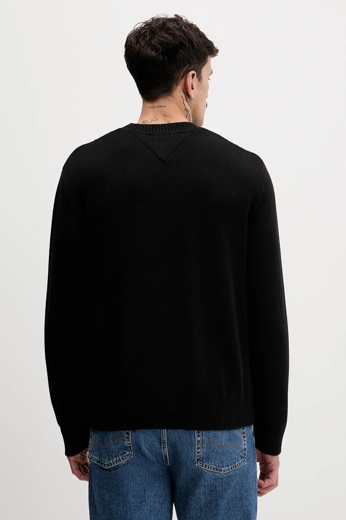 Îmbrăcăminte Tommy Jeans pulover de bumbac DM0DM22401 negru