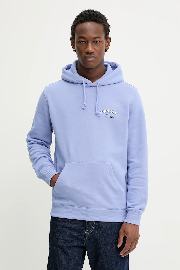 Oblečení Bavlněná mikina Tommy Jeans DM0DM22365 modrá