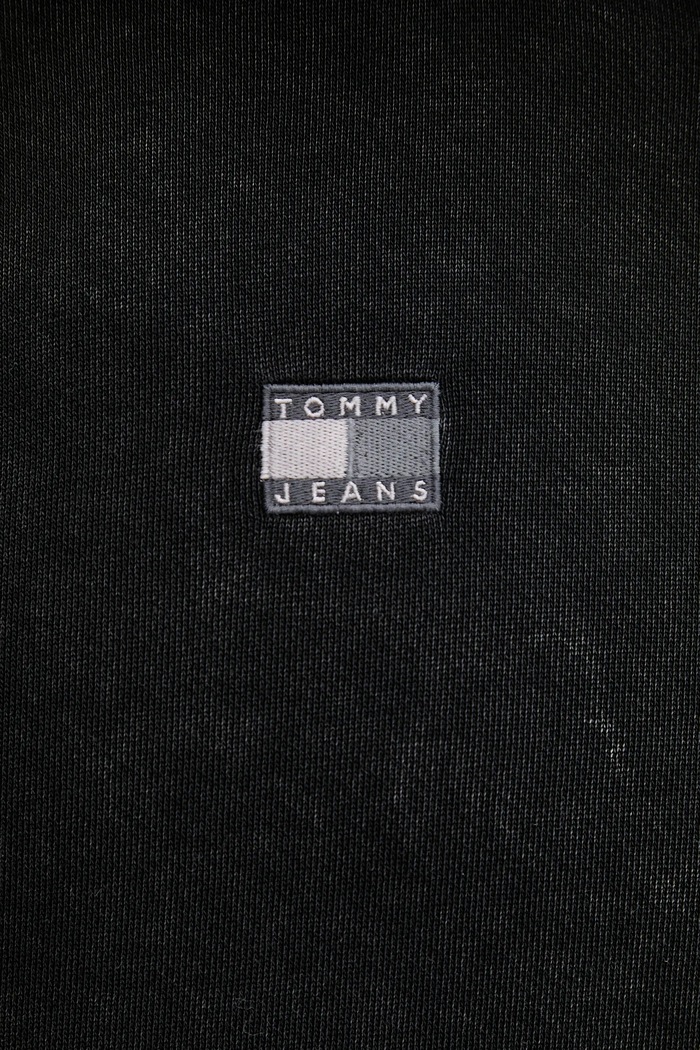Tommy Jeans pamut melegítőfelső DM0DM22383 fekete