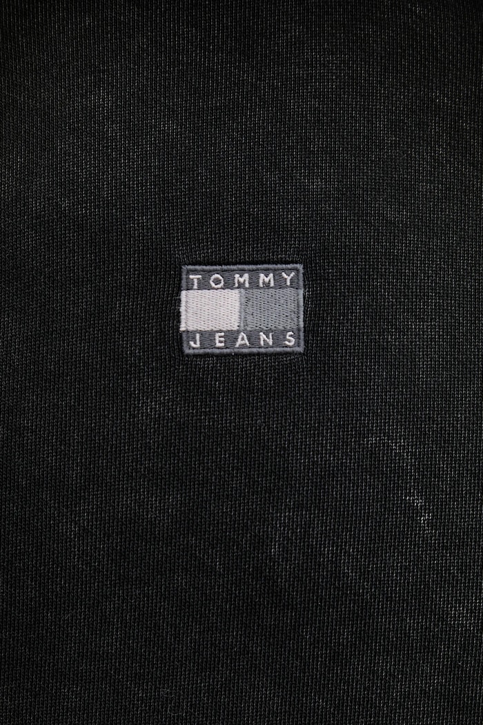 Tommy Jeans pamut melegítőfelső DM0DM22383 fekete
