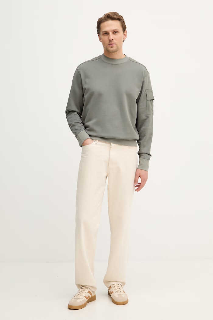 Кофта BOSS Orange We_Functional 50554314 зелёный SS26