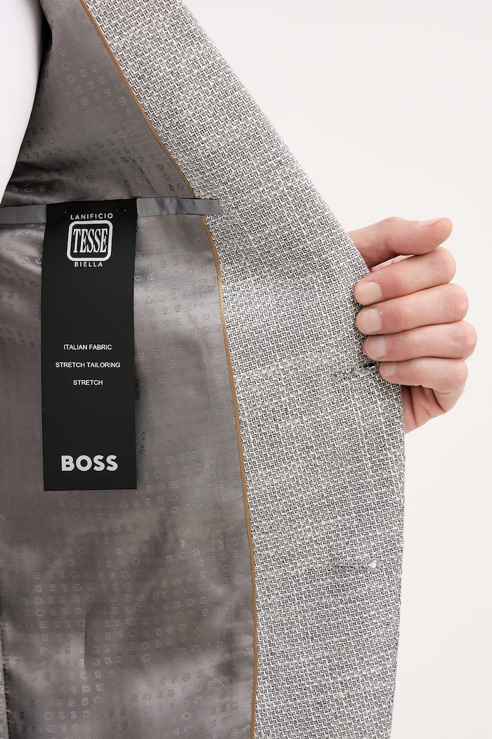 Пиджак с примесью льна BOSS H-Hutson-2PP-253 50556910