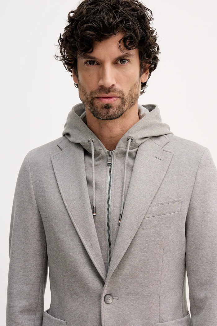 BOSS marynarka C-Hanry-J-Hoodie253F 50562499 szary