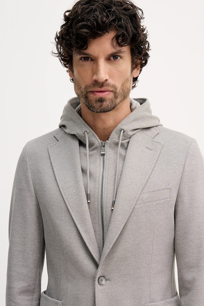 BOSS marynarka C-Hanry-J-Hoodie253F 50562499 szary