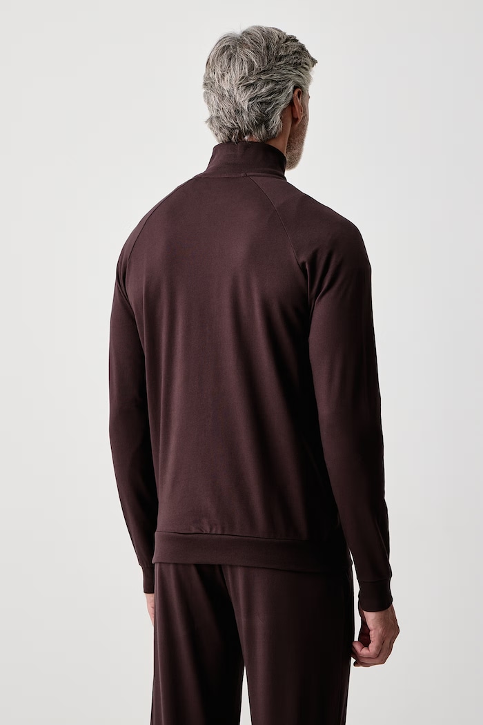 Odzież BOSS Bluza rozpinana męska bawełniana Authentic Jacket Z 50554779 brązowy