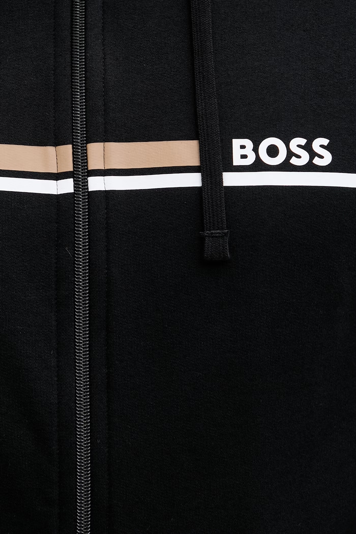 BOSS hanorac de loungewear bărbătesc din bumbac Authentic Jacket H 50554785 negru
