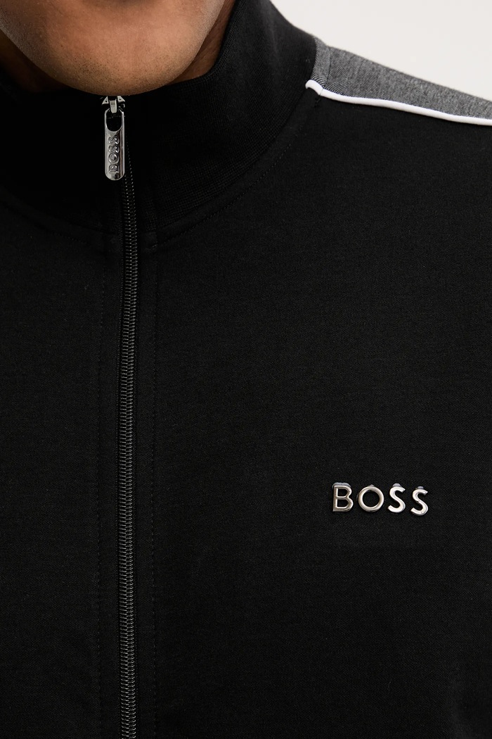 BOSS bluză Tracksuit Jacket 50554793 negru