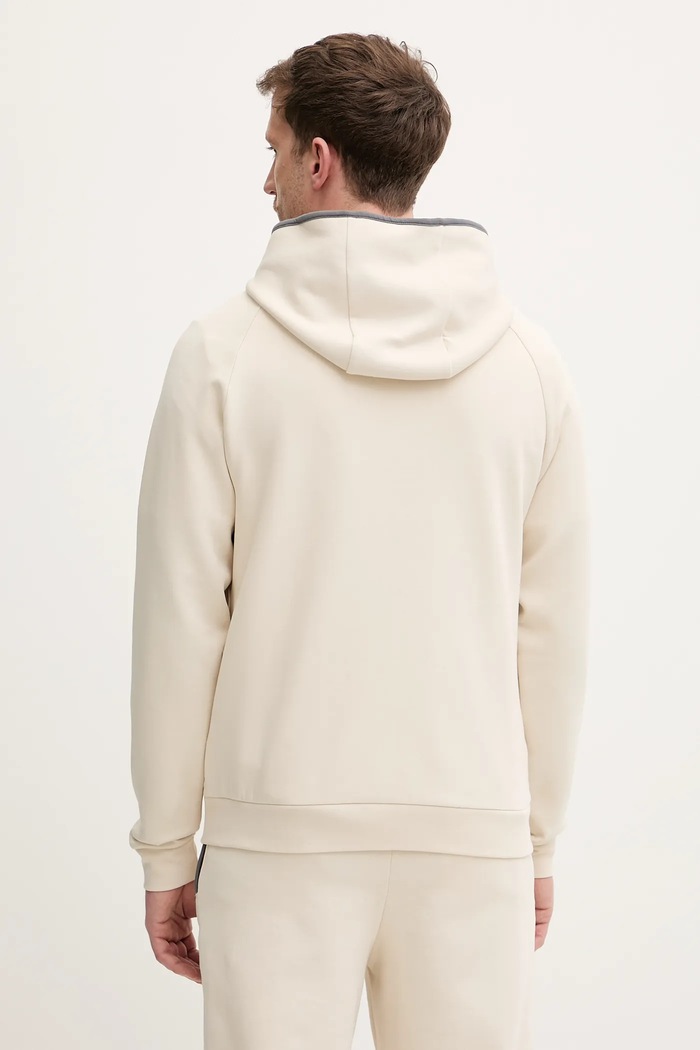 Odzież BOSS bluza rozpinana z kapturem męska Sense Hooded Jacket 50557206 beżowy