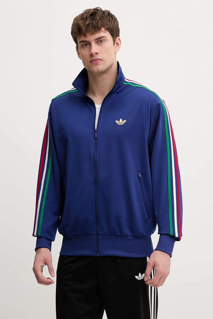 Μπλούζα adidas Originals Firebird απλικέ μπλε KD3846