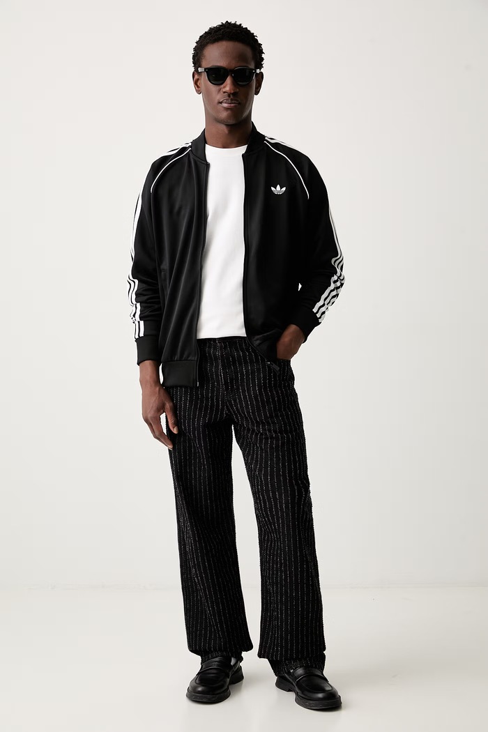 adidas Originals cipzáras melegítőfelső férfi KE3512 fekete SS26