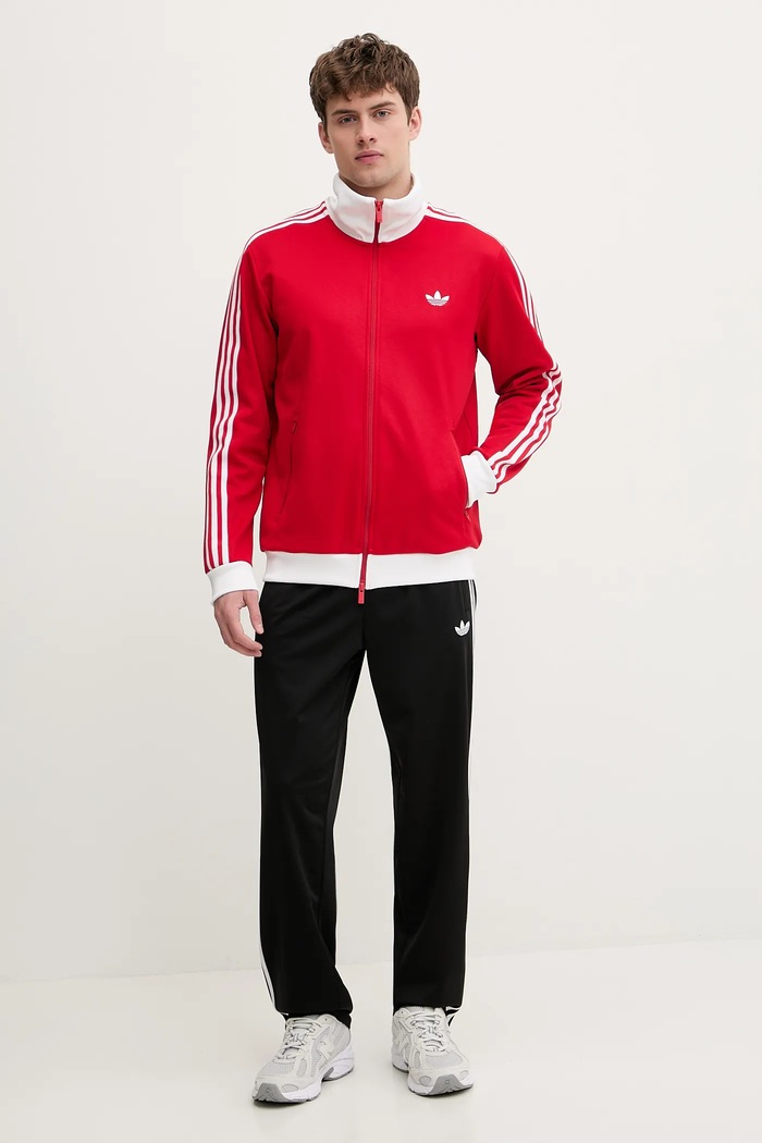 Mikina adidas Originals Beckenbauer KE3525 červená SS26