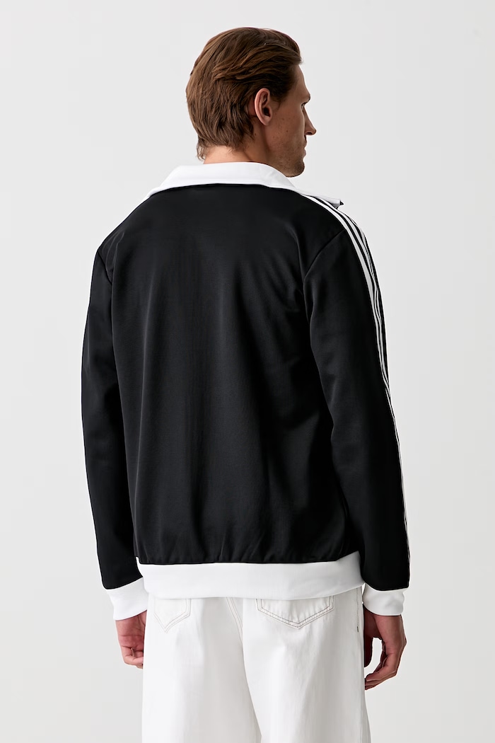Ρούχα adidas Originals μπλούζα με κουμπιά Ανδρική Beckenbauer KE3527 μαύρο