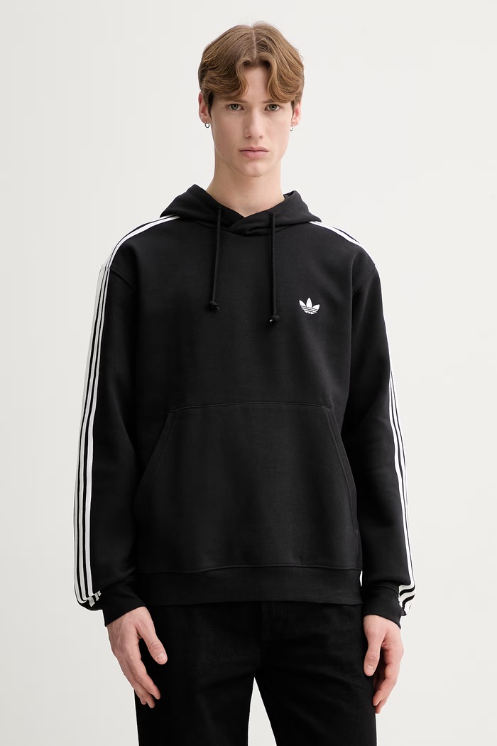 adidas Originals bluză imprimeu negru KE3557