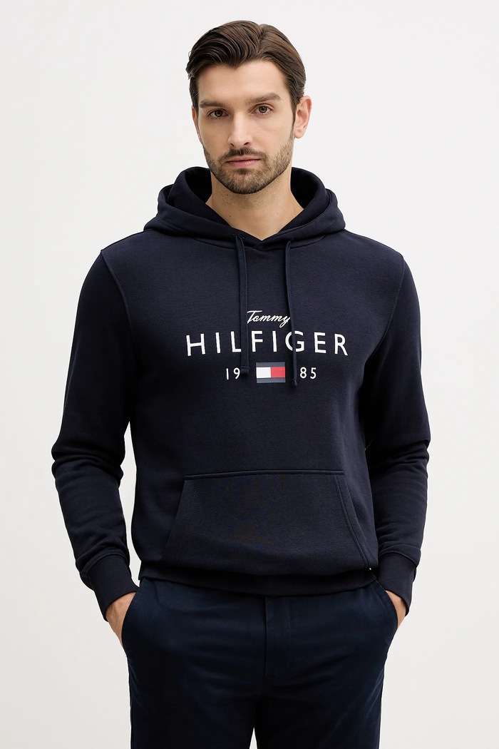 Tommy Hilfiger felső nyomtatásos sötétkék MW0MW41427