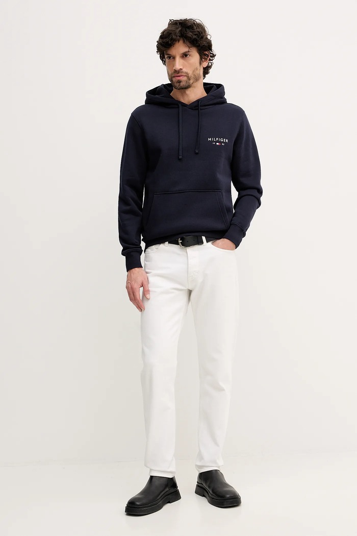 Μπλούζα Tommy Hilfiger MW0MW41429 σκούρο μπλε SS26