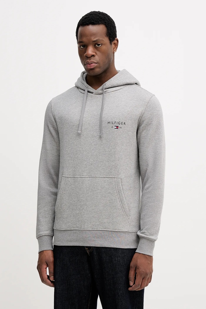 Tommy Hilfiger felső nyomtatásos szürke MW0MW41429