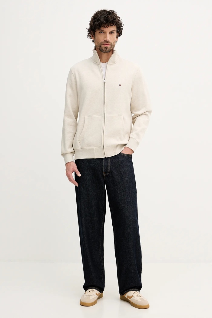 Суичър Tommy Hilfiger MW0MW41759 бежов SS26