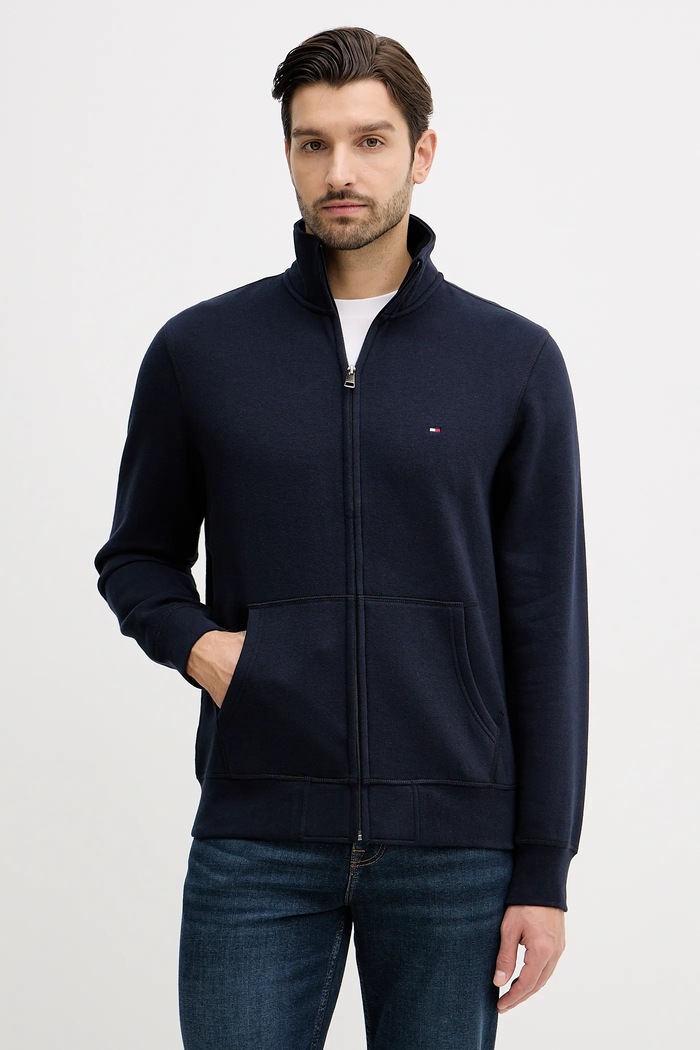 Tommy Hilfiger felső sima sötétkék MW0MW41759