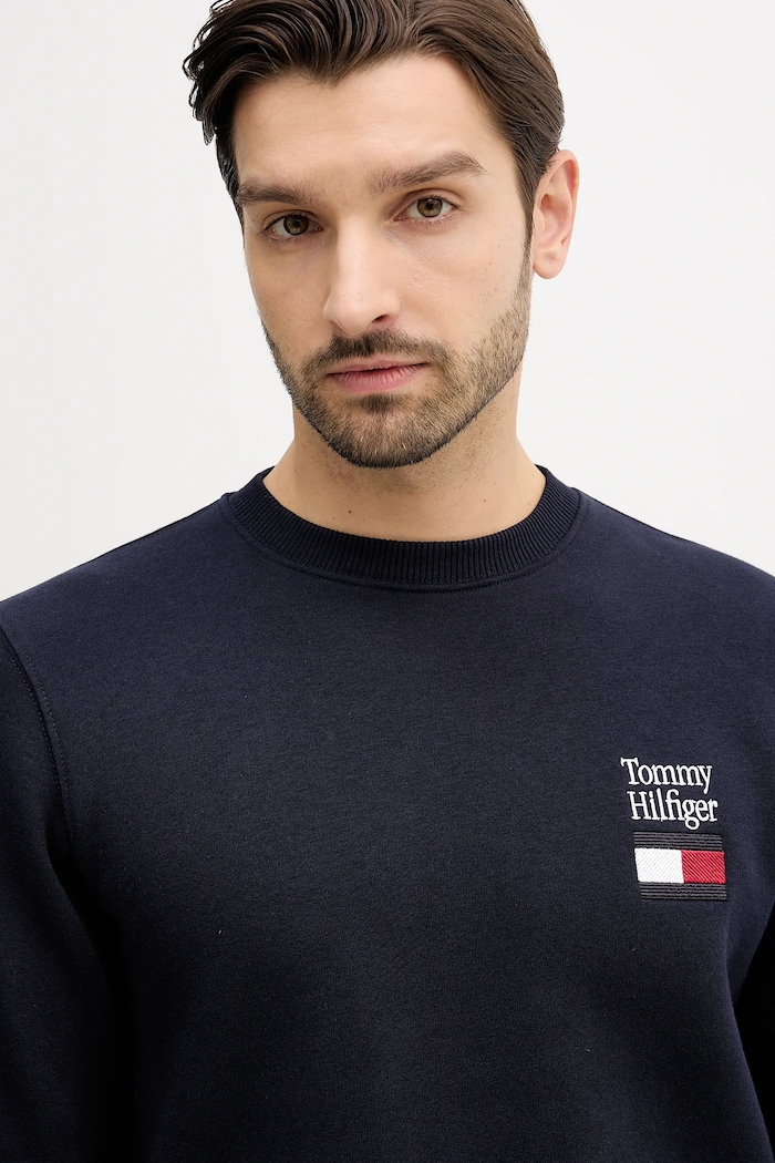 Tommy Hilfiger mikina pánska tmavomodrá MW0MW42778
