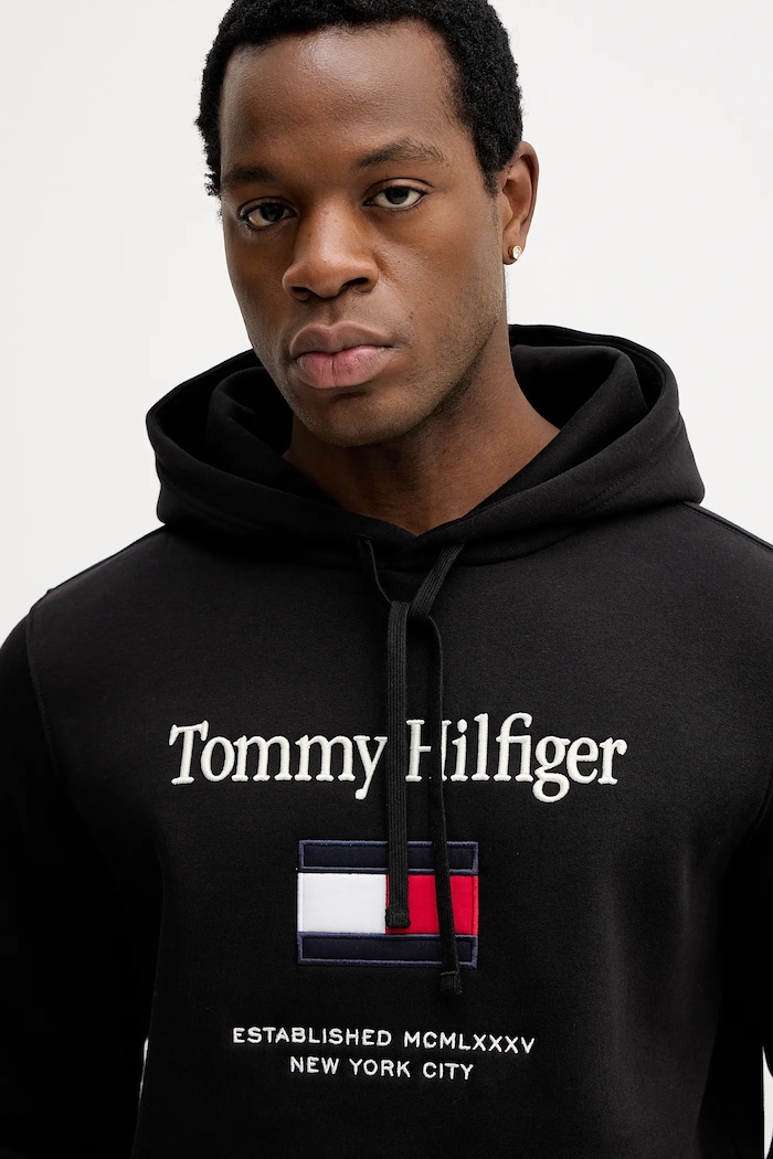 Mikina Tommy Hilfiger čierna MW0MW42735