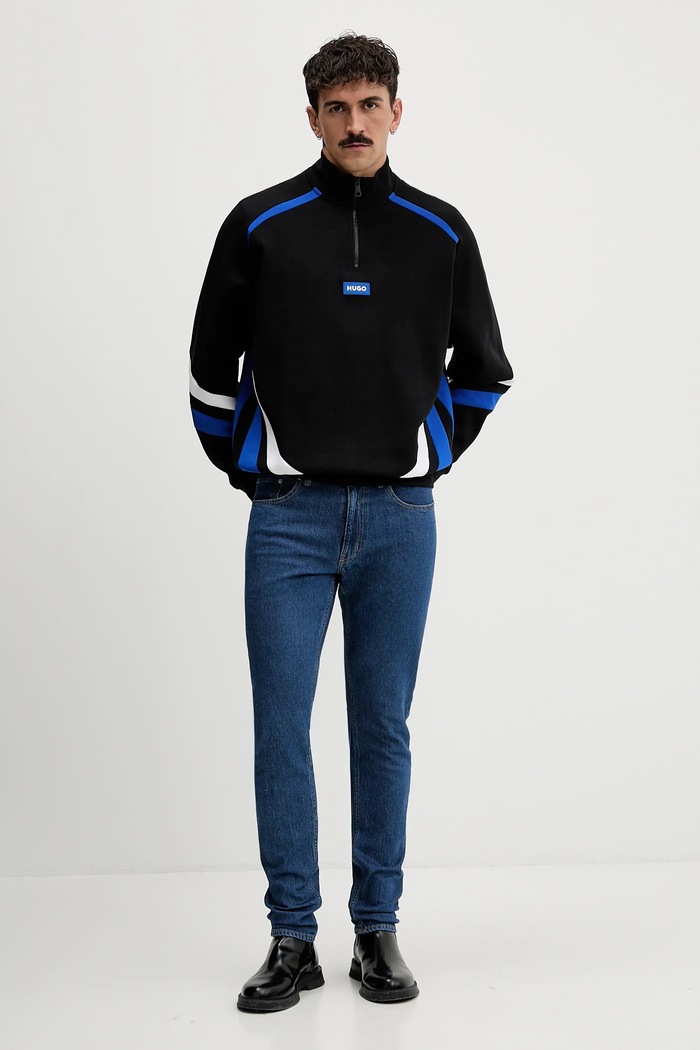 Кофта Hugo Blue Naloneck 50553141 чёрный SS26