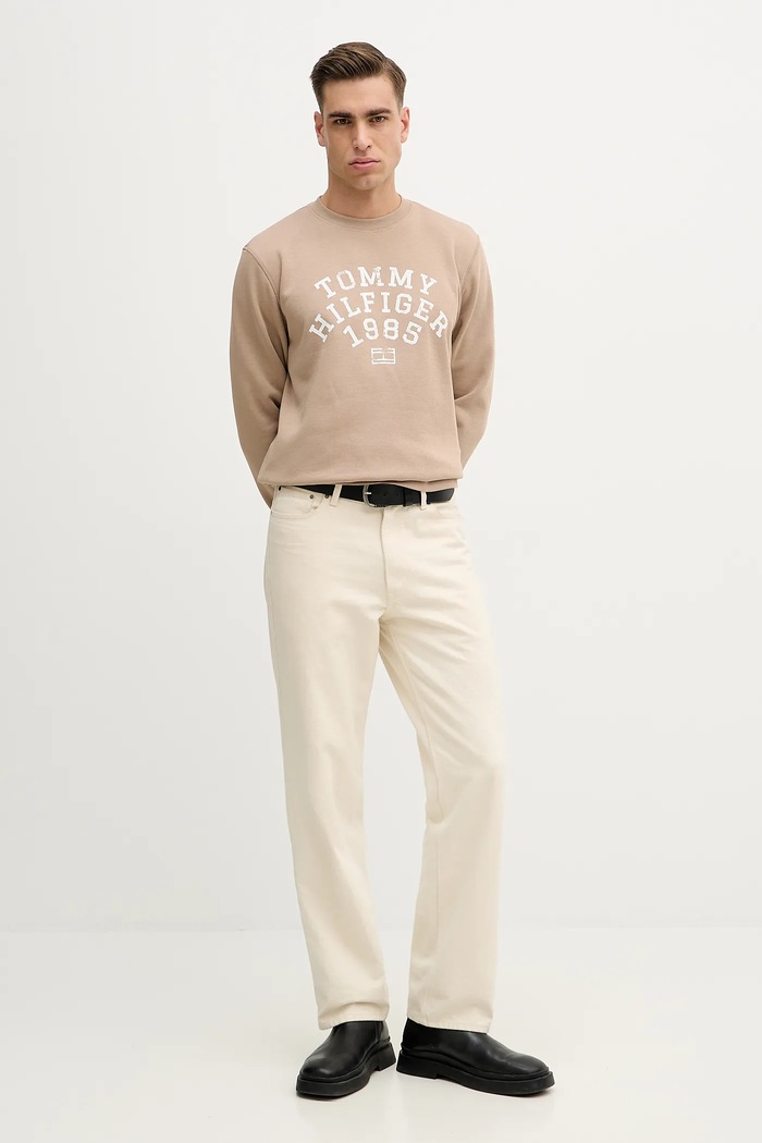 Dukserica Tommy Hilfiger MW0MW41426 bež SS26