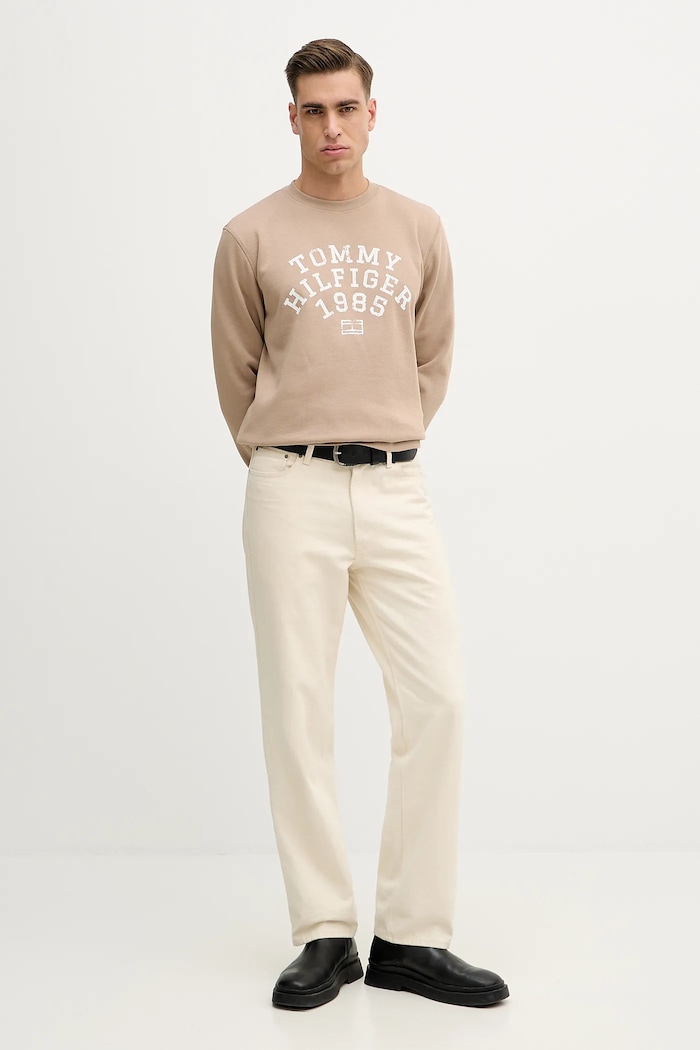 Dukserica Tommy Hilfiger MW0MW41426 bež SS26