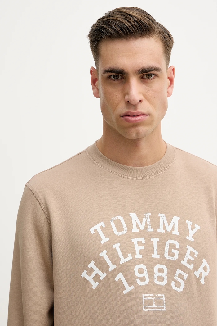 Dukserica Tommy Hilfiger bež MW0MW41426