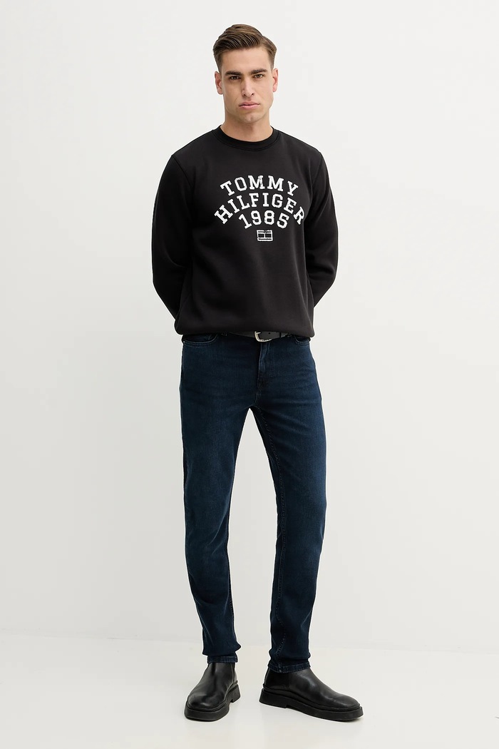Dukserica Tommy Hilfiger MW0MW41426 crna SS26