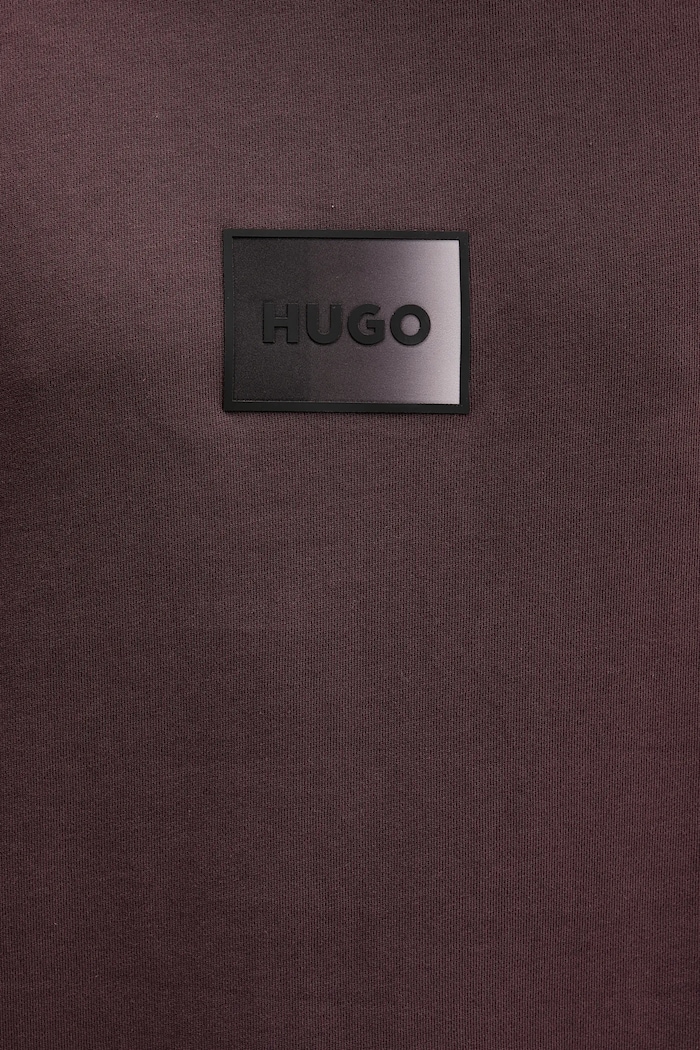 Bavlněná mikina HUGO Danotop 50553134 burgundské