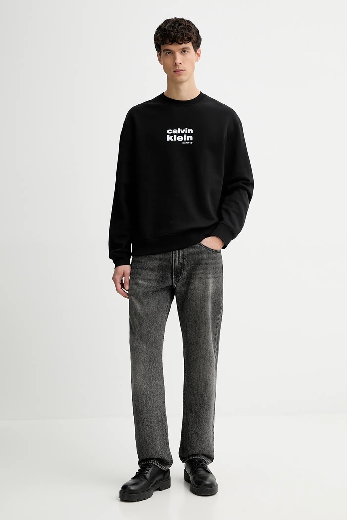 Mikina Calvin Klein LV04LE250G čierna SS26