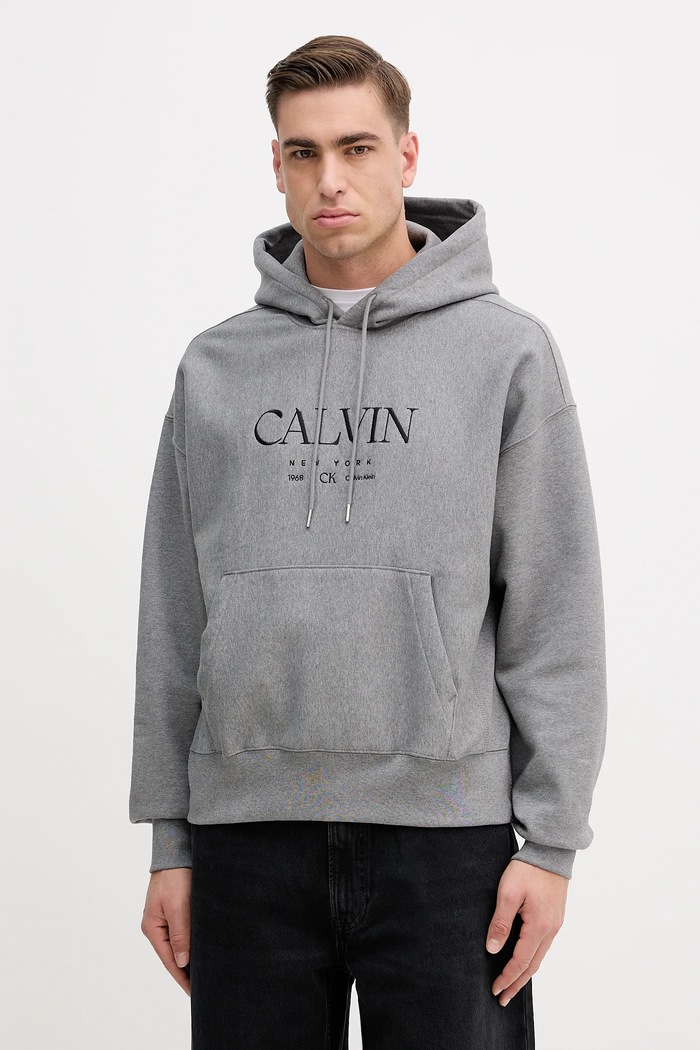 Μπλούζα Calvin Klein με κουκούλα γκρί LV04RE207G