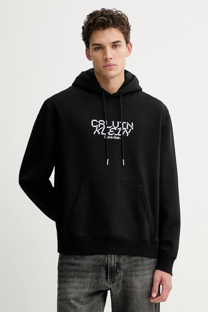 Calvin Klein bluză uni negru LV14LE251G
