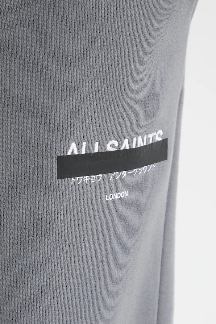 AllSaints spodnie dresowe bawełniane szary M035TB