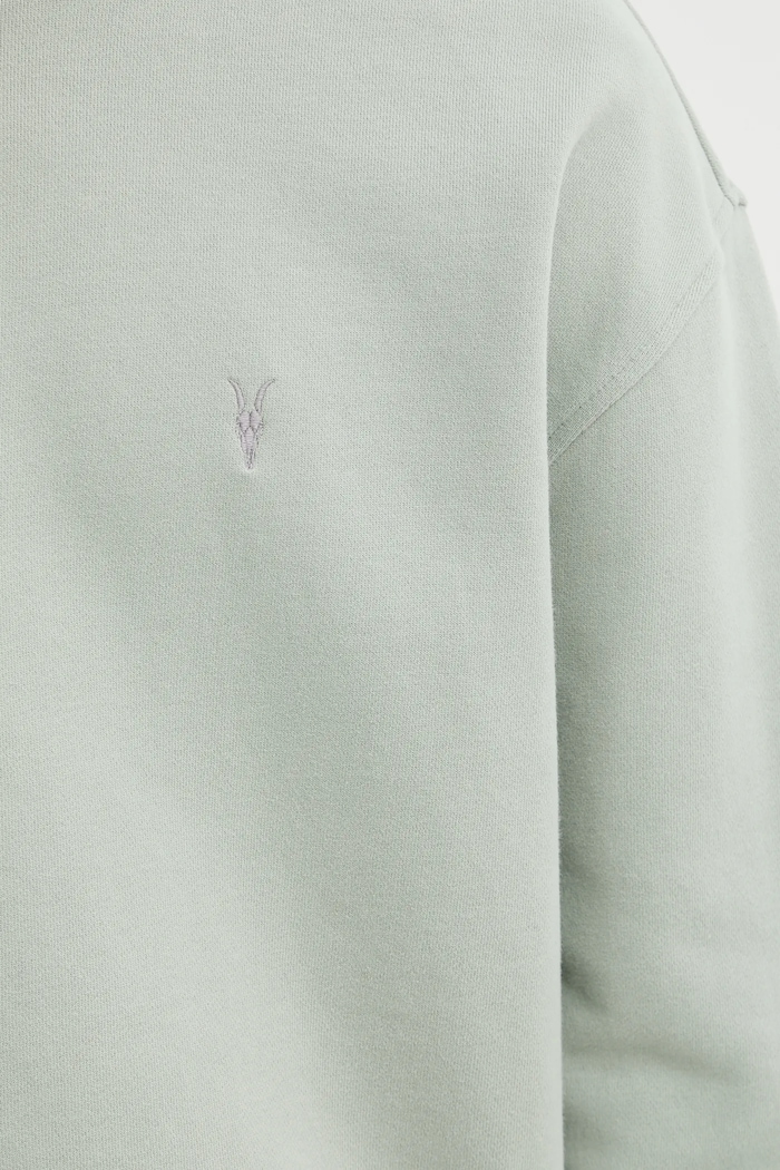 AllSaints hanorac de bumbac M016ND verde