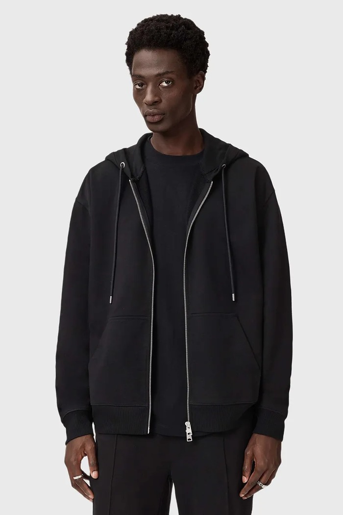 AllSaints bluza bawełna czarny M014ND