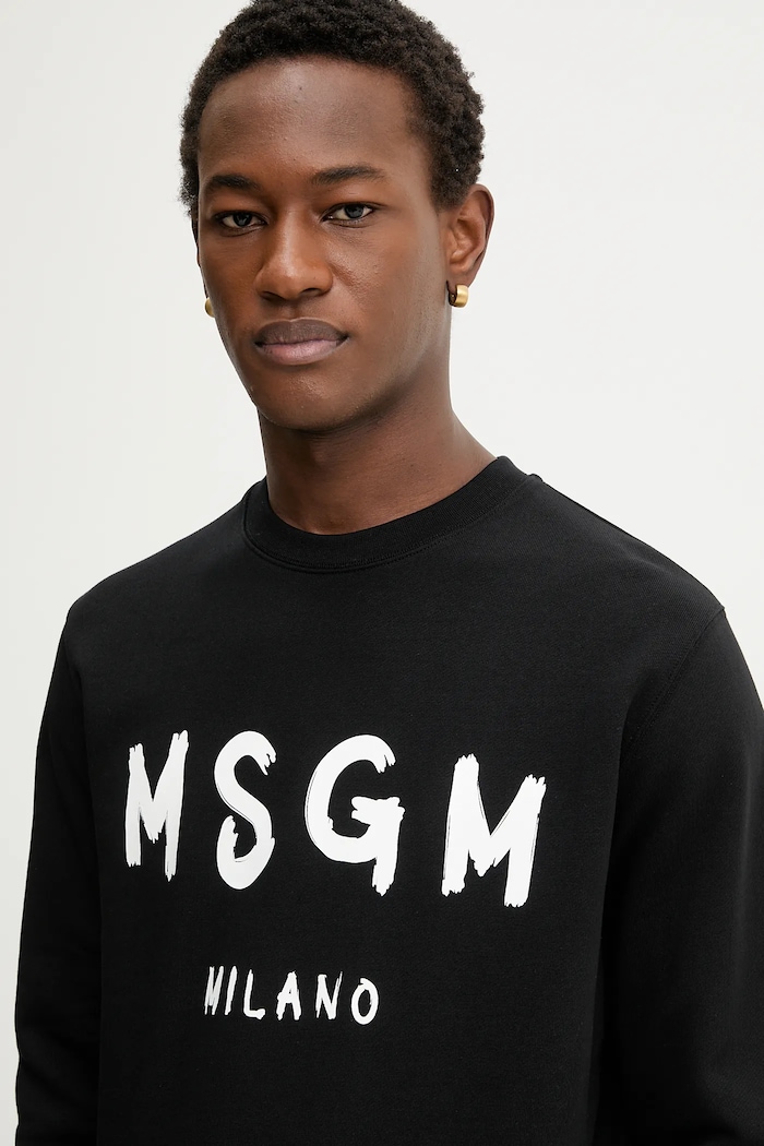MSGM pamut melegítőfelső fekete 2000MM513.300000