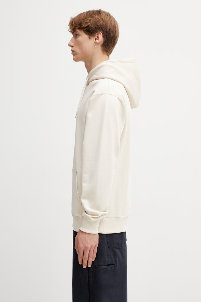 Drôle de Monsieur Le Hoodie Slogan Classique mikina s kapucňou bavlnená pánska K.HO161.CO127.SD béžová SS26
