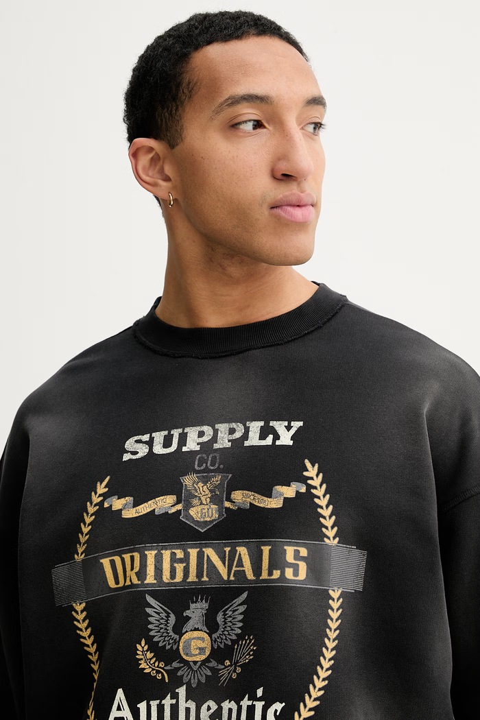 Bavlněná mikina Guess Originals černá M6RQ34.KCPR1