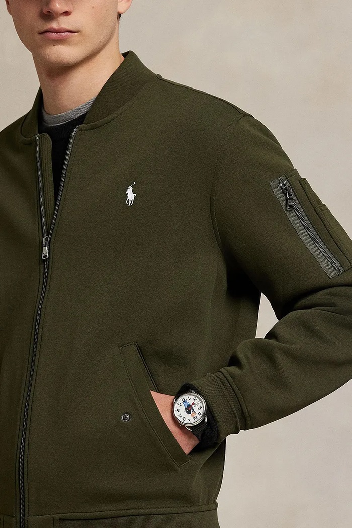 Polo Ralph Lauren bluza rozpinana męska z bawełną zielony 710980339
