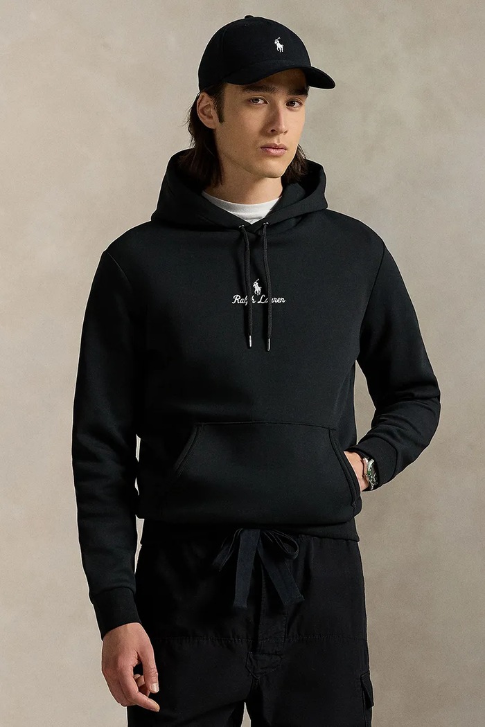 Pulover Polo Ralph Lauren S kapuco črna 710981369