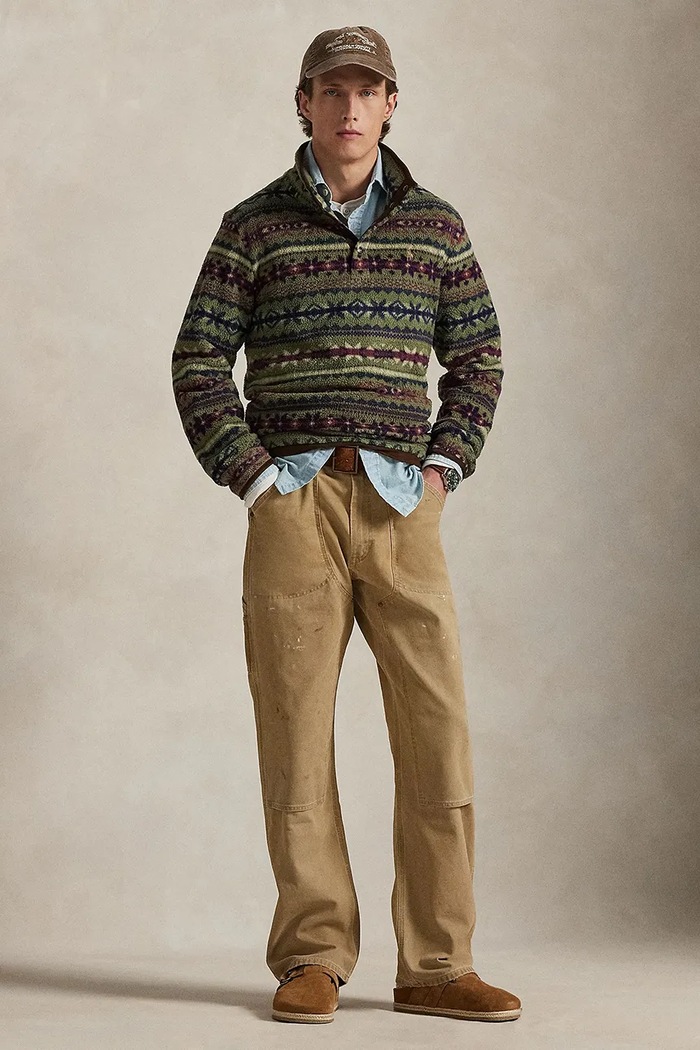 Oblečenie Fleecová mikina Polo Ralph Lauren 710P04974 béžová