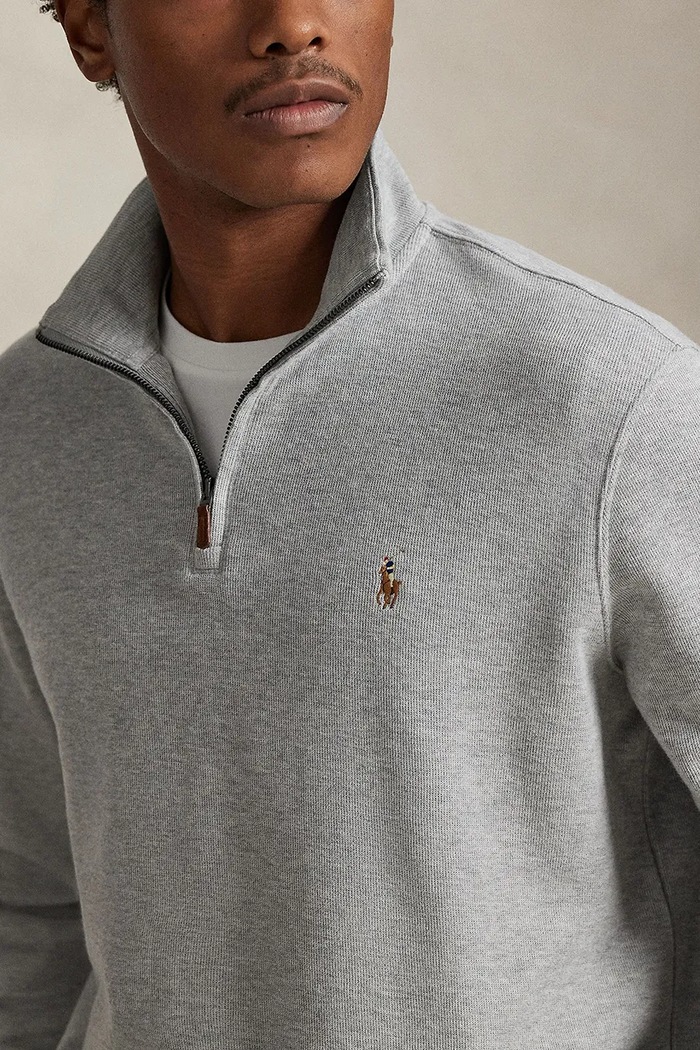 Polo Ralph Lauren bluza męska bawełniana szary 710P07411